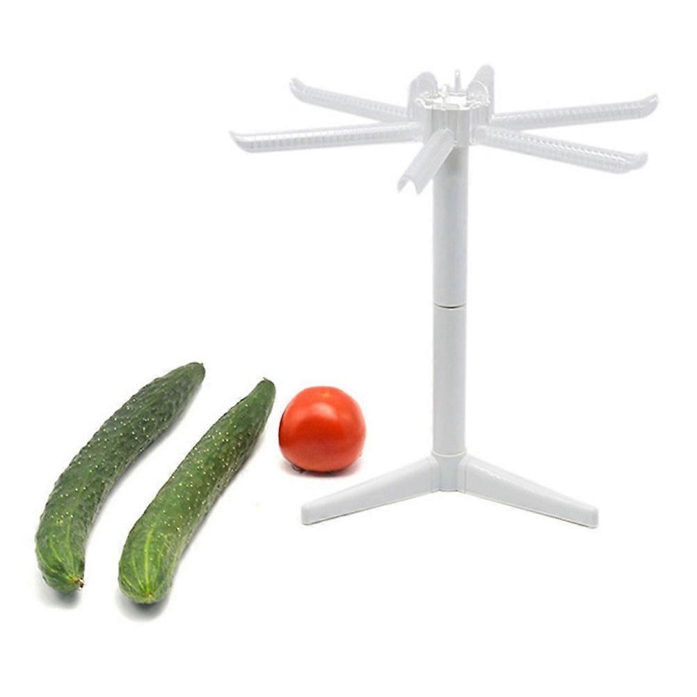 Collapsible Noodle Rack for Drying Pasta with 6 Arms Made of PC Material White Safe Space Saving Kitchen Tool 6 arms