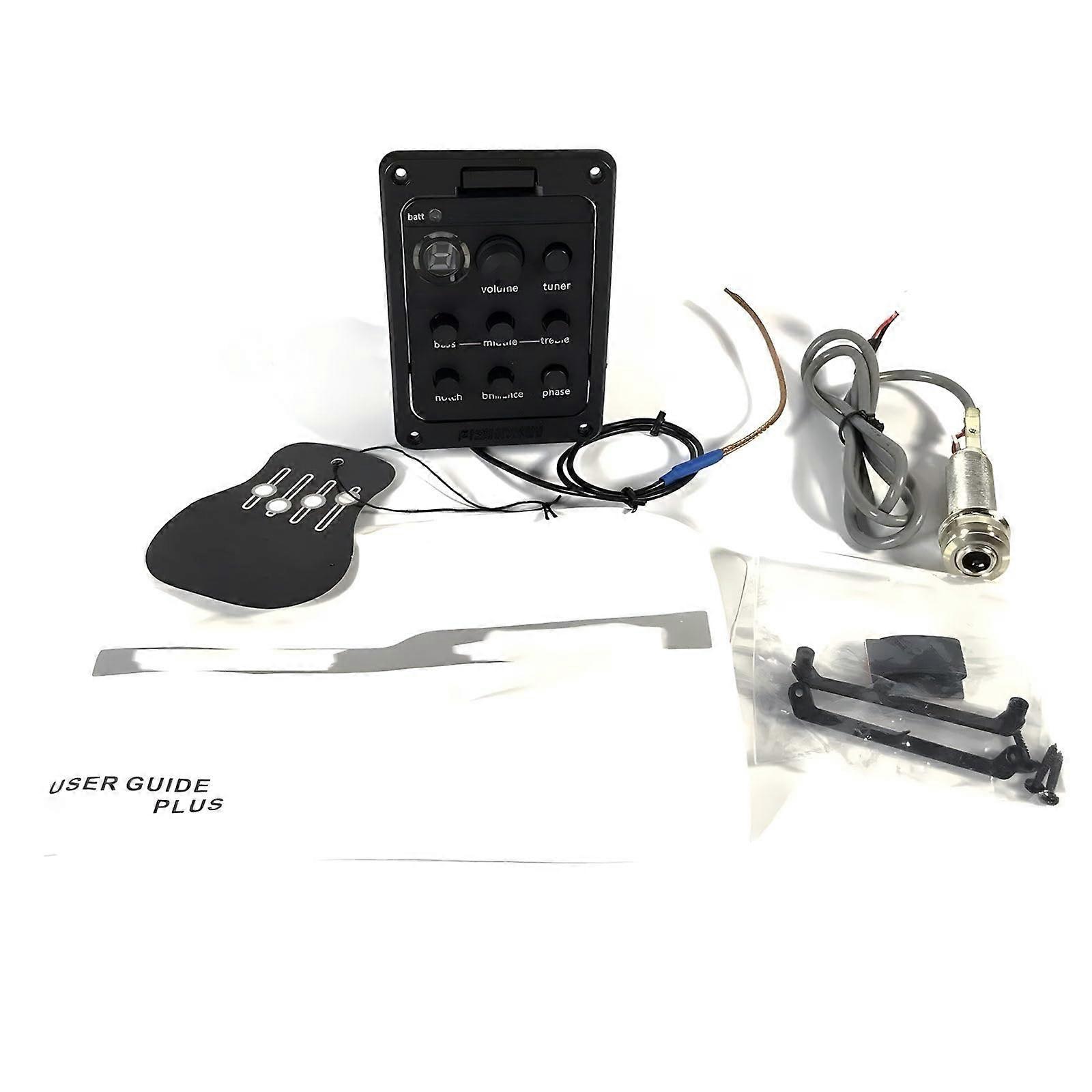 201 Microphone Blend Preamp Tuner Guitar Amplifier Acoustic Guitar Preamp Piezo Pickup Tuner Systems