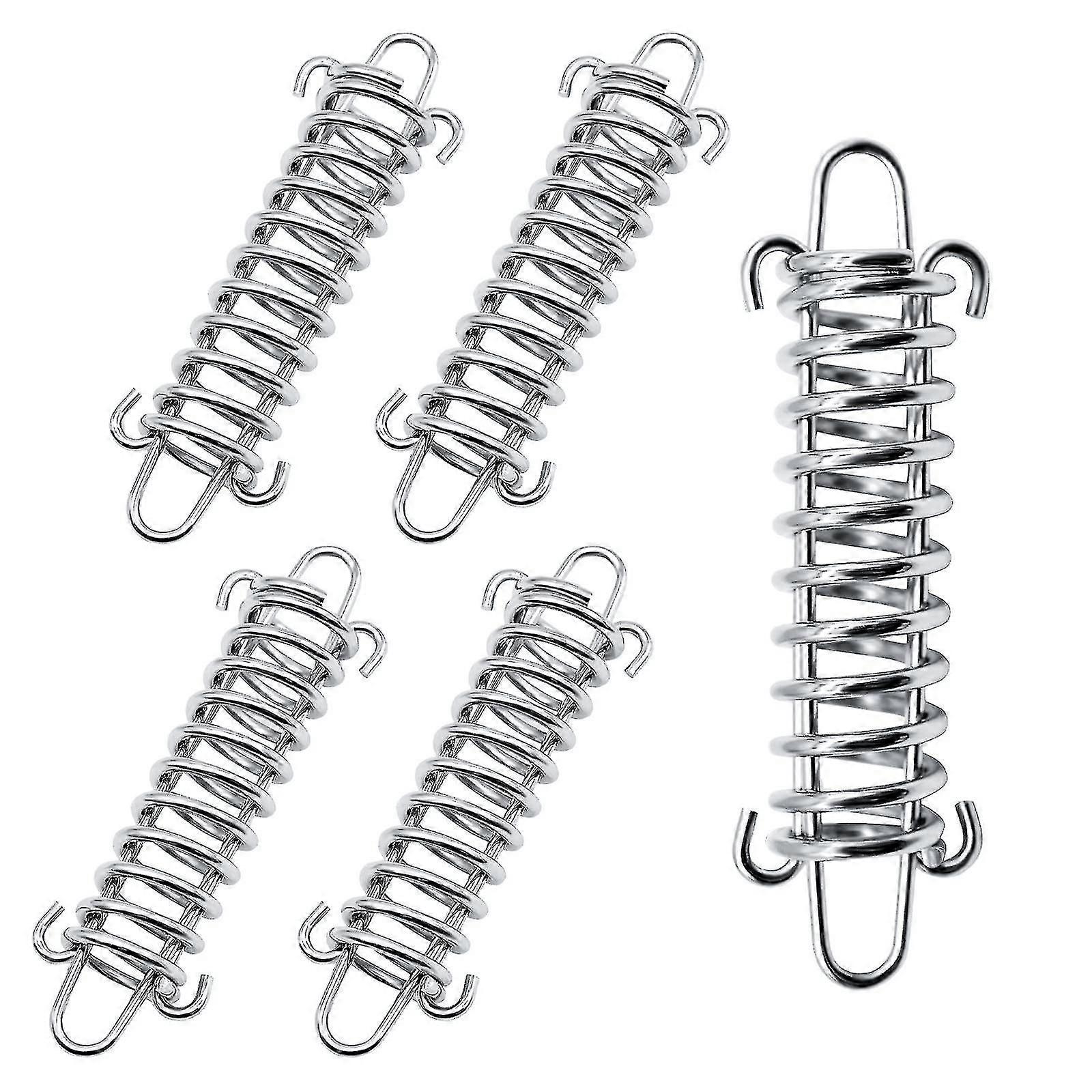 テンションスプリング、サンセイル用スプリング、サンセイル用スパイラルスプリング、オーニングロープテンショナーのピース。キャンプ旅行の必需品