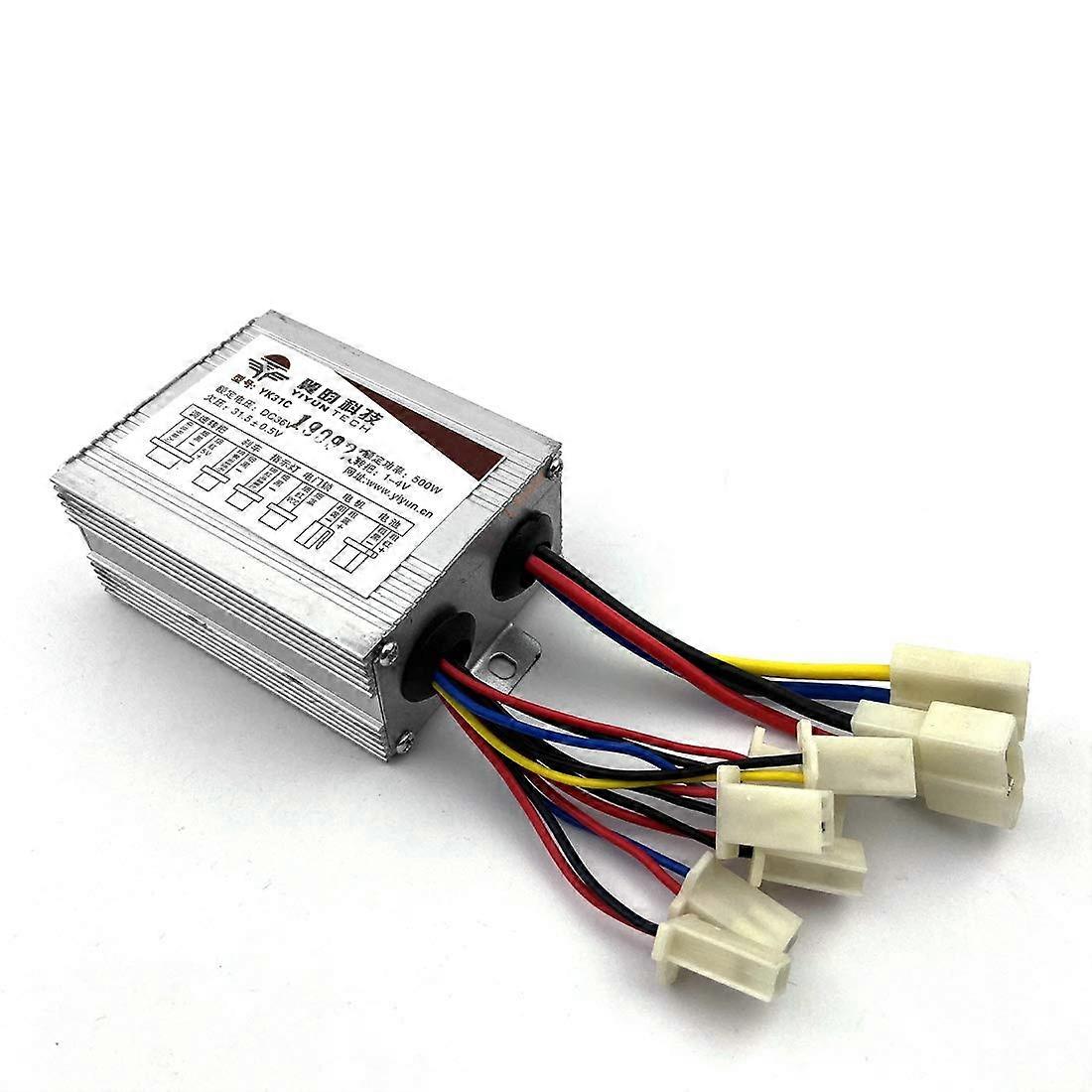 500W Electric Motor Controller for 24V 36V 48V Brush DC Motors - Brushed Speed Control for E-Bikes and Scooters