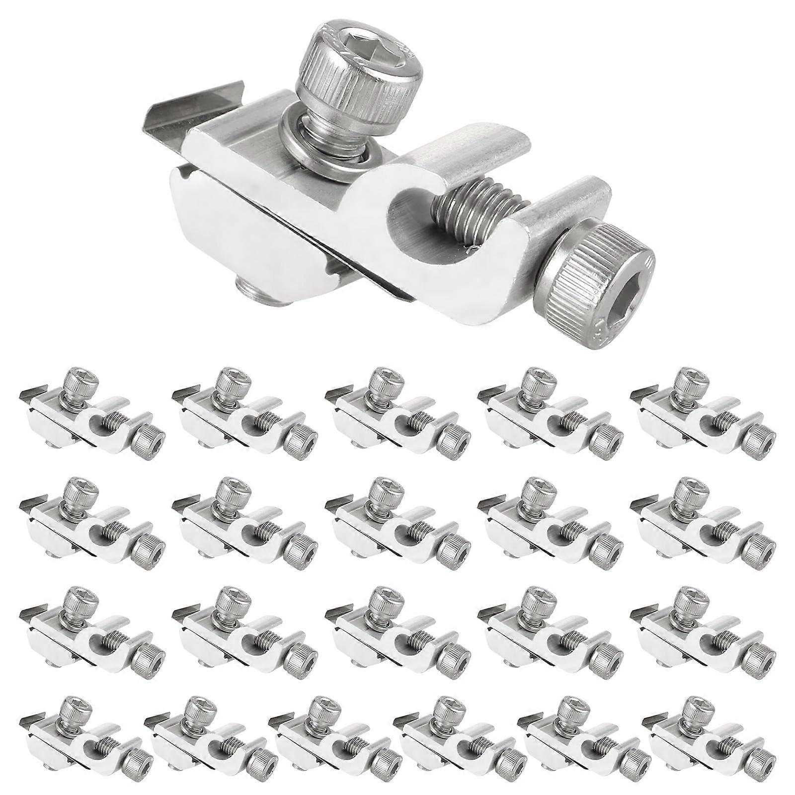 Solar Panel Grounding Clips Pack of 22 Earth Clamp Lug for PV Module Mounting System