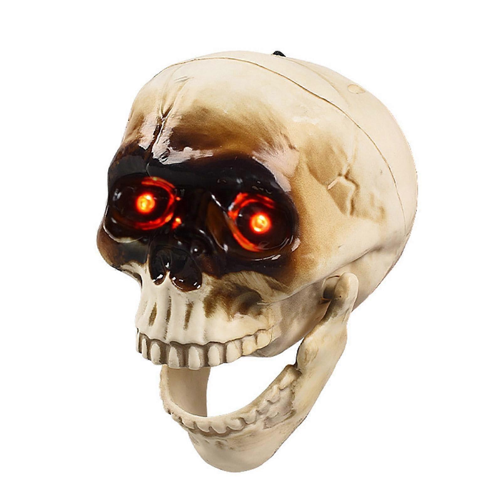 Scary Skull Heads Skeleton Decorations Halloween with Motion Sensor
