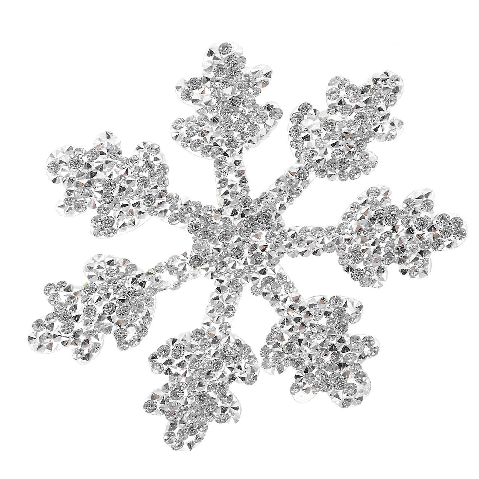 لامعة ندفة الثلج حجر الراين زين التصحيح الحديد على بريق الديكور لأزياء الزفاف والملابس والقبعات ومشاريع DIY دائم وسهل الاستخدام