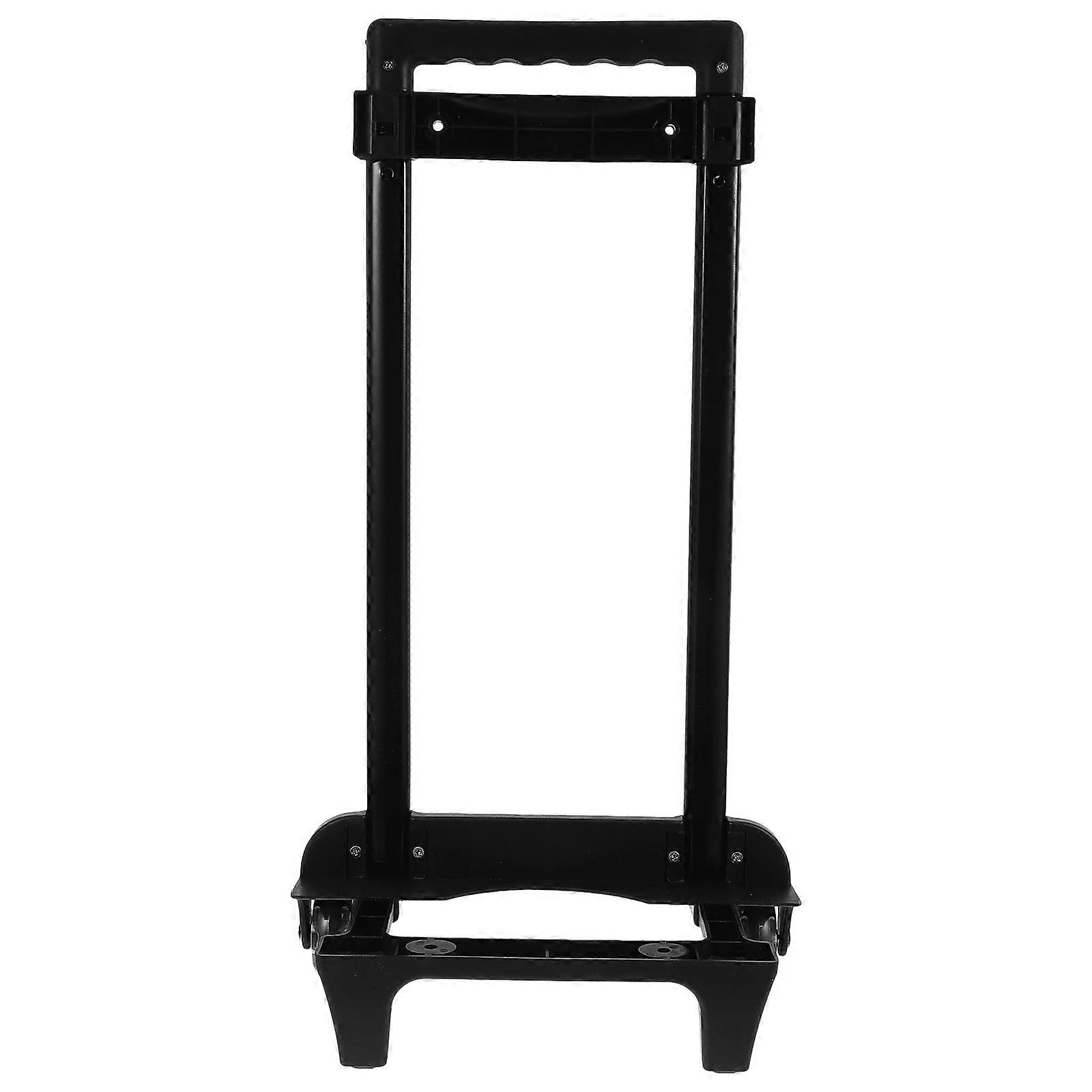 Foldable Shopping cart with Telescopic Handle Large Capacity Made of Durable Plastic Black Color for Groceries Travel Moving Compact Storage