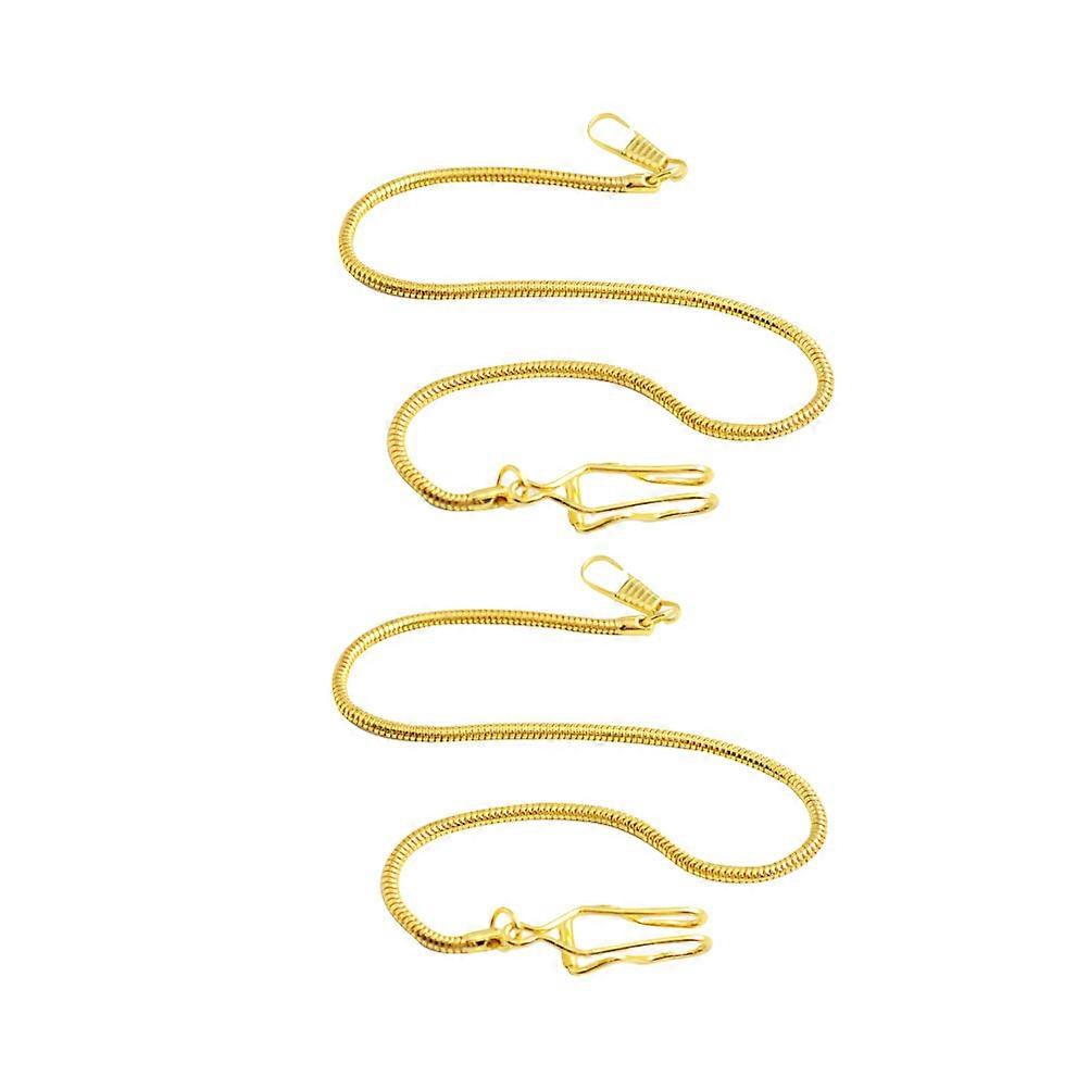 Golden Copper Watch Chain for Decoration with Durable Retro Style and Fine Workmanship 2pcs