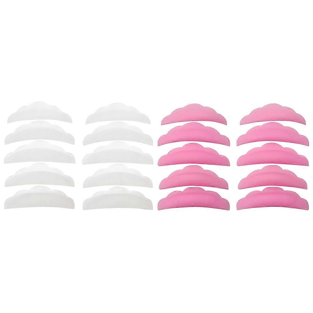Silicone Eyelash Shield Pads 4 Bags Perfect For Beauty Salon Use 4.7x1.5cm Eyelash Curling Tools 20 Pairs