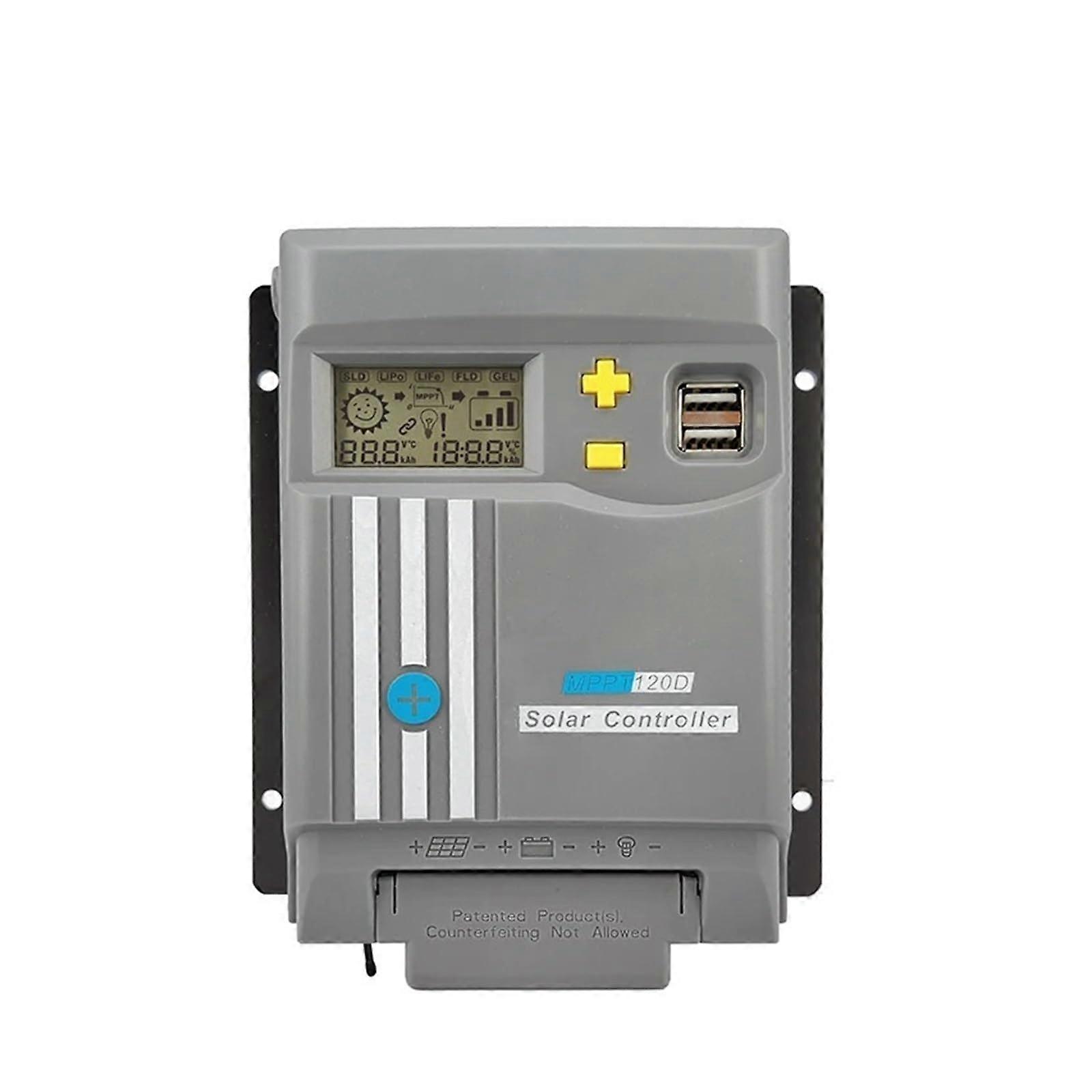 MPPT Solar Charge Controller 20A 12V/24V Dual USB Bluetooth MPPT120D For Off-Grid Solar Systems High Efficiency