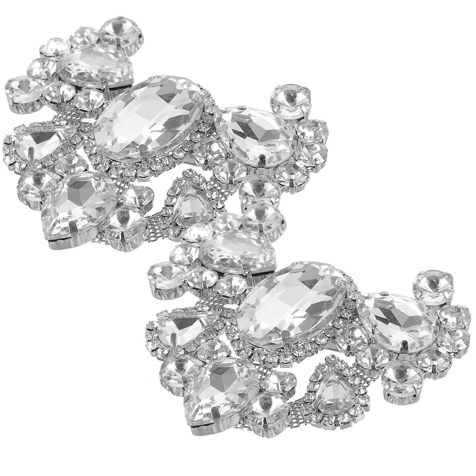 Here's a polished and professional product description based on your input:

 

**Elegant Rhinestone Butterfly Shoe Clips – Perfect for Weddings &