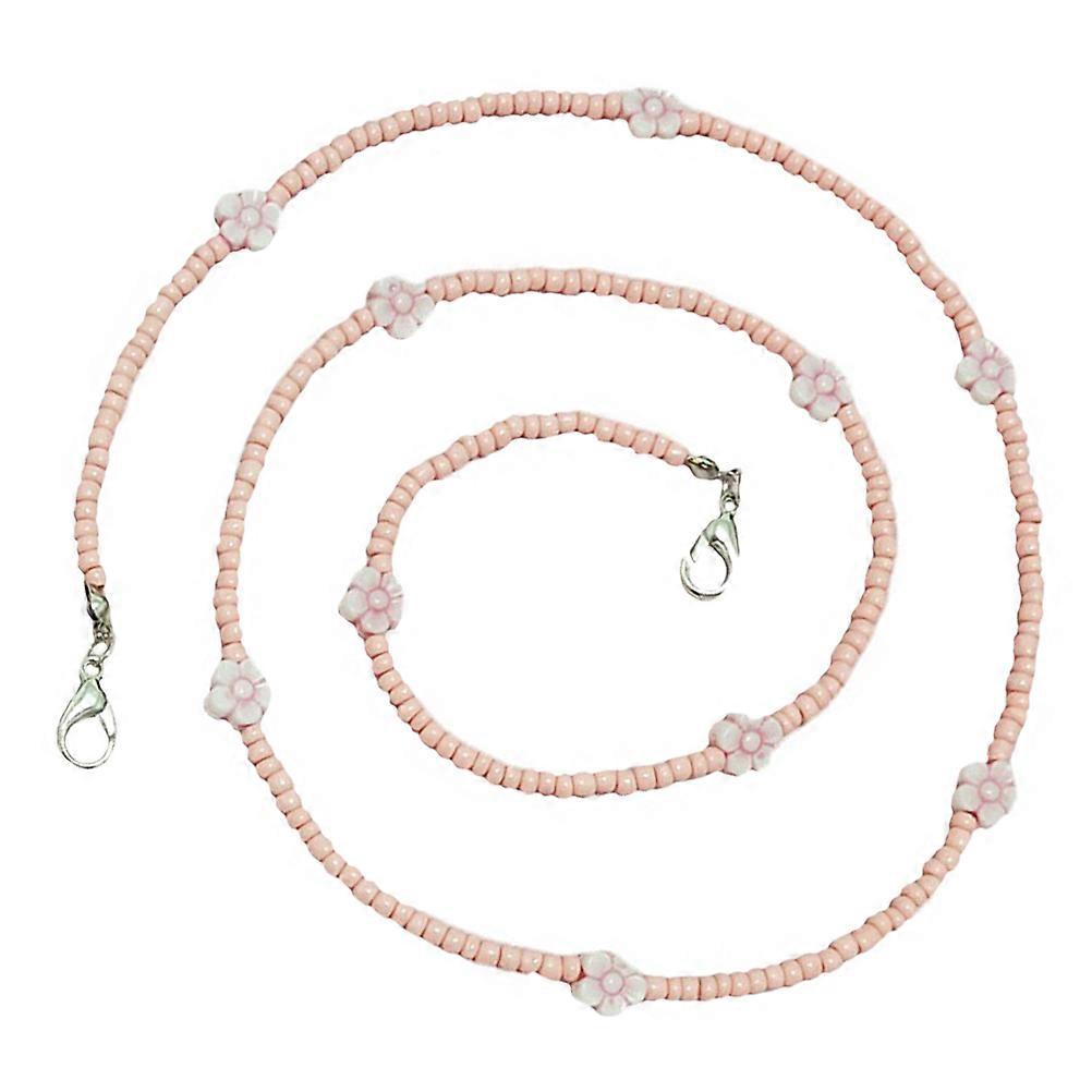 Beaded Mask Lanyard Holder Multi-functional Chain For Outdoor Activities Men Women 26×0.4×0.4in Stylish 1Set