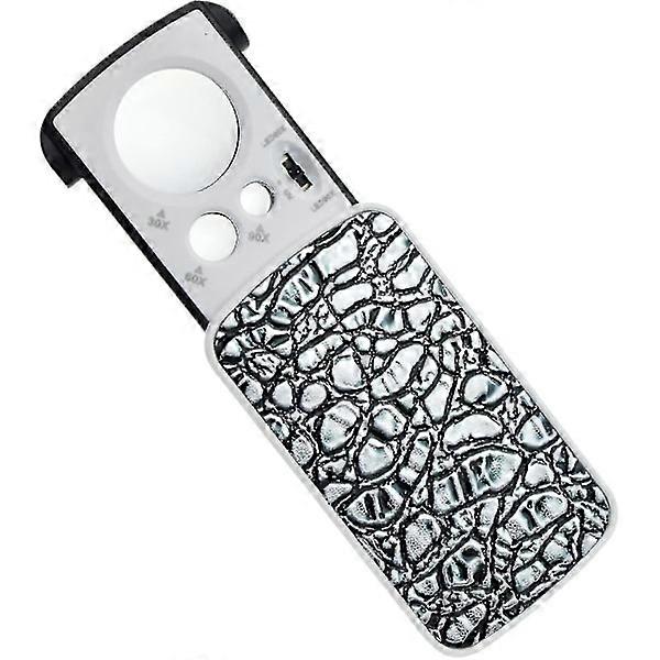 LED illuminated pocket magnifier