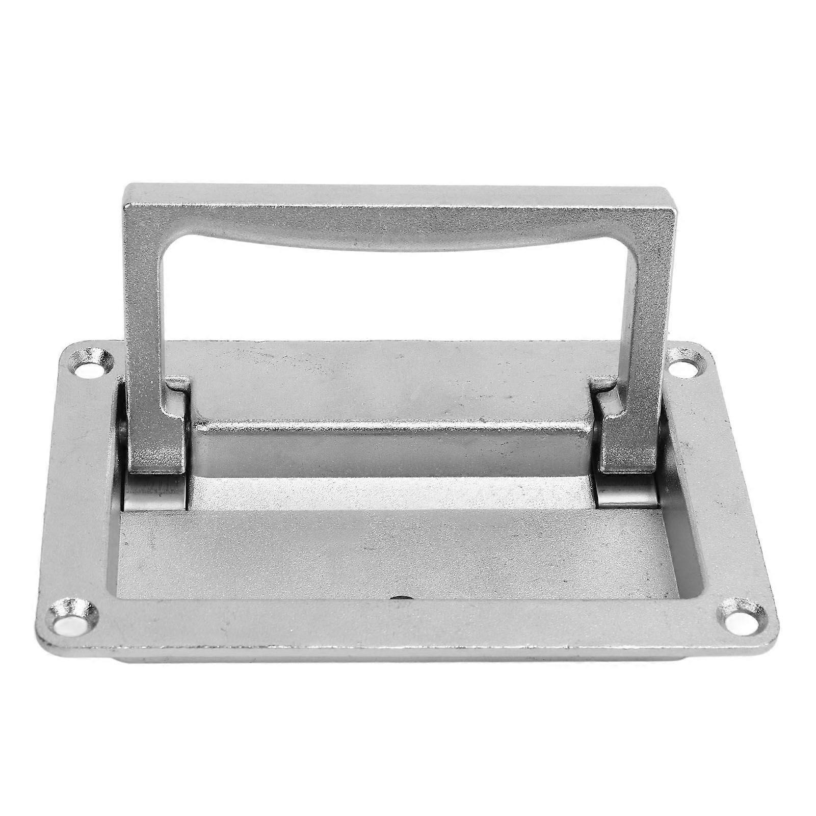 Recessed pull handles spring loaded for RV trailer