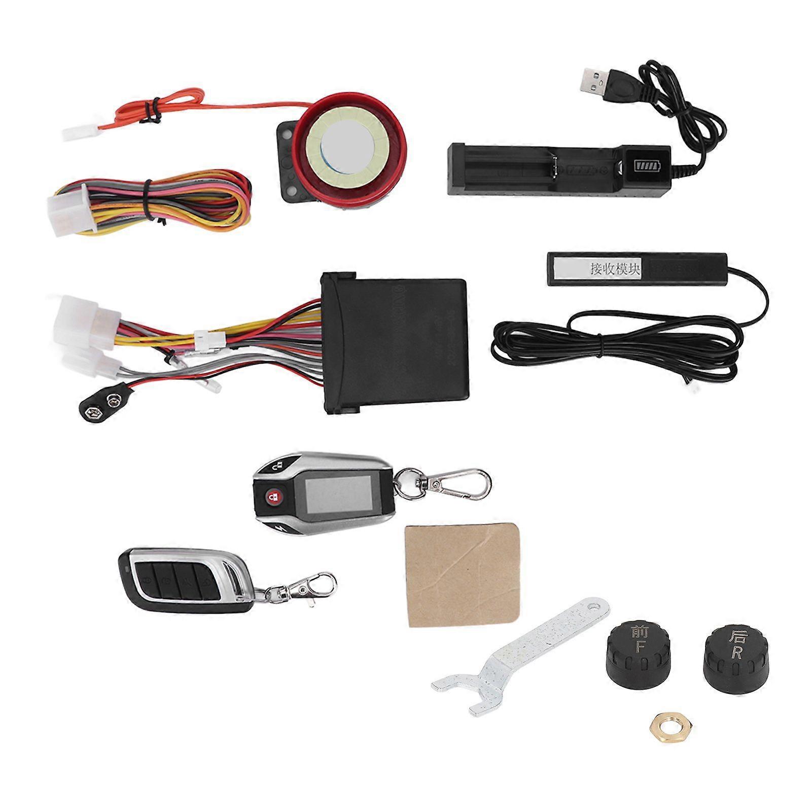 12V Motorrad Alarmanlage 2 Wege mit LCD-Display