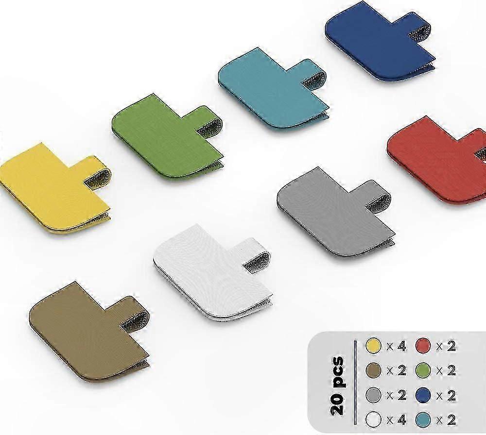 Cable Management Labels - 20 Pack Wire Markers for Organizing and Identifying Cords