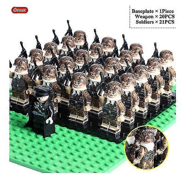 WW2 Mini German Army Soldiers Figures Small Building Block Classic Truck Tank Model Block Brick 2025