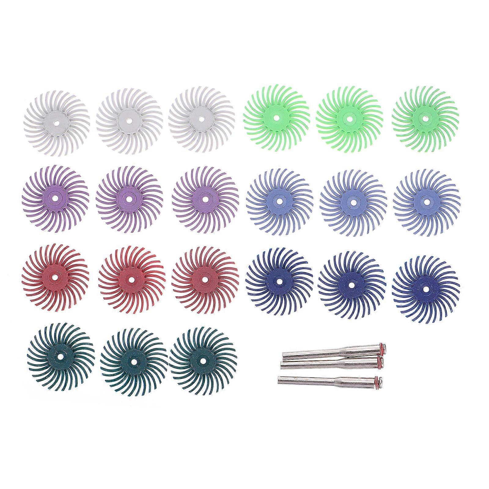 24pcs Radial Bristle Disc Abrasive Brush Polishing Rotary Tool Accessories for Efficient Use