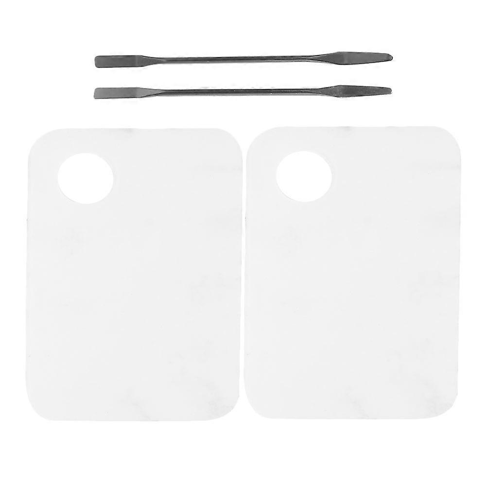 Square Acrylic Nail Makeup Tool Set For Professionals With Flat Texture Suitable For Home Use 2 Sets 4Pcs