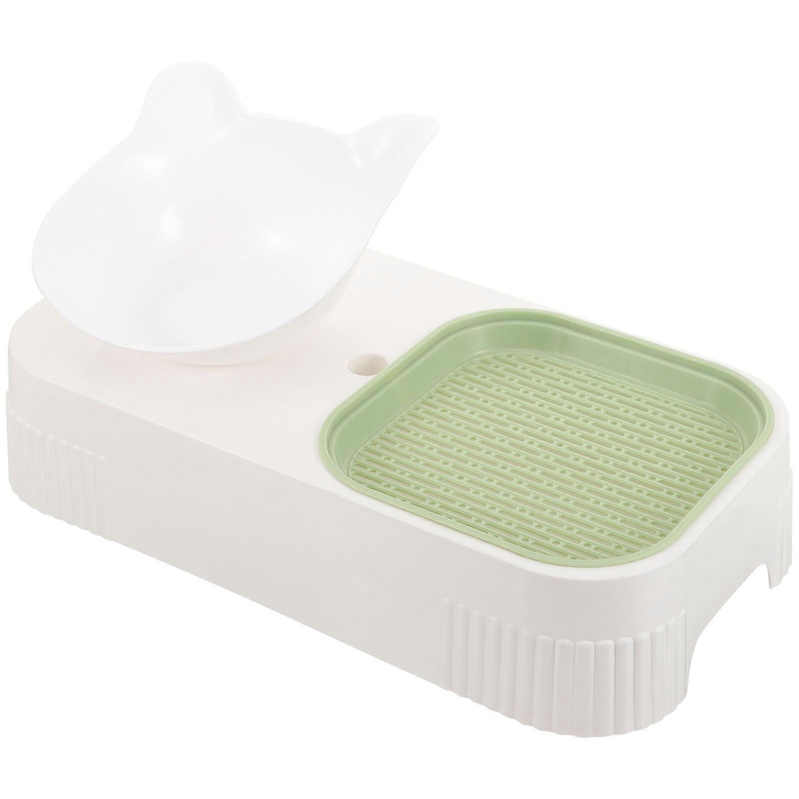 Plastic Cat Bowl with Grass Planter for Food and Cat Grass Easy to Wash and Resistant Assorted Color