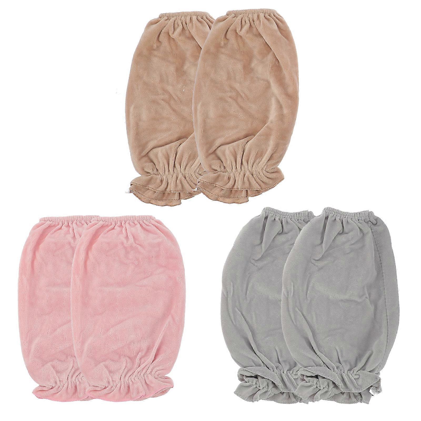 Gaming Sleeves 3 Pairs Arm Protector Winter Warm Sleeve For Women Daily Wear Assorted Color Elastic Bands
