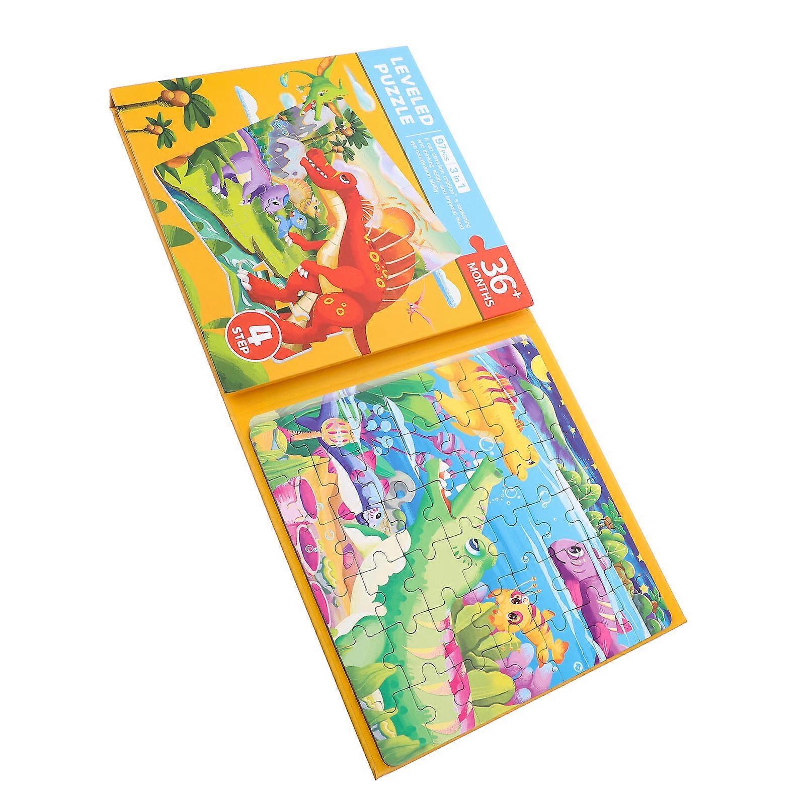 Kids Cognitive Toys 1 Set Of Engaging Cartoon Puzzle Plaything For Young Learners Multi-Colored 18X18X1.5CM Promoting Creativity Improvement