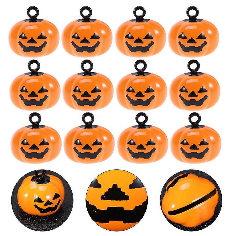 Cartoon Design Pet Pendant For Daily Activities Made Of Copper In Orange 12Pcs Set