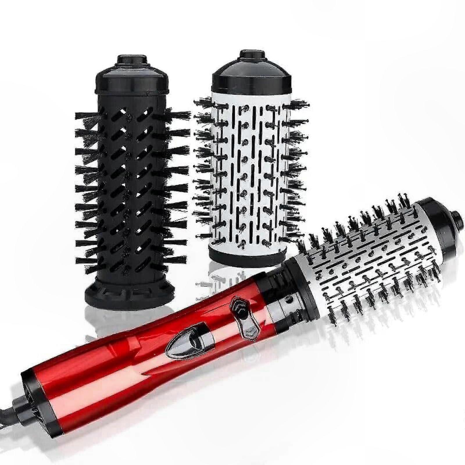 3-in-1 Hot Air Styler with 360 Rotation for Drying, Curling, and Straightening Hair, Round Rotating Brush Tool Kit