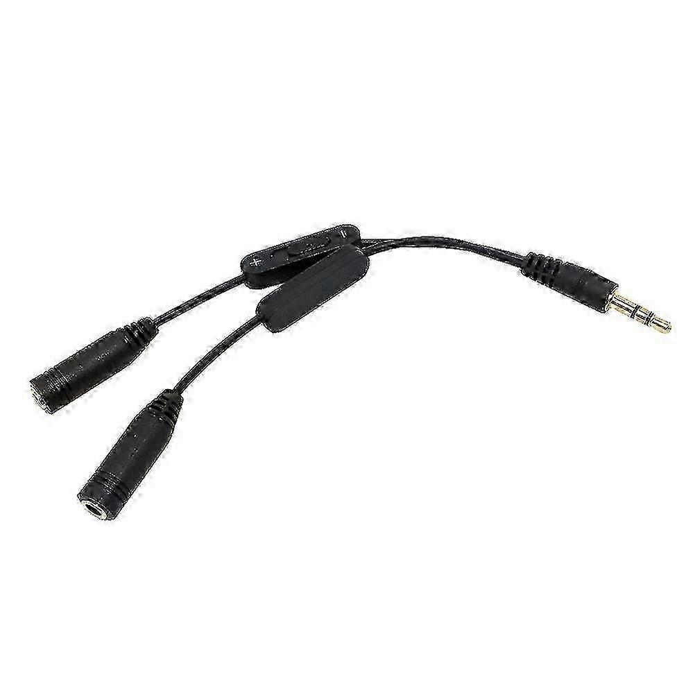 Headphones Splitter Microphone Mic Audio Jack