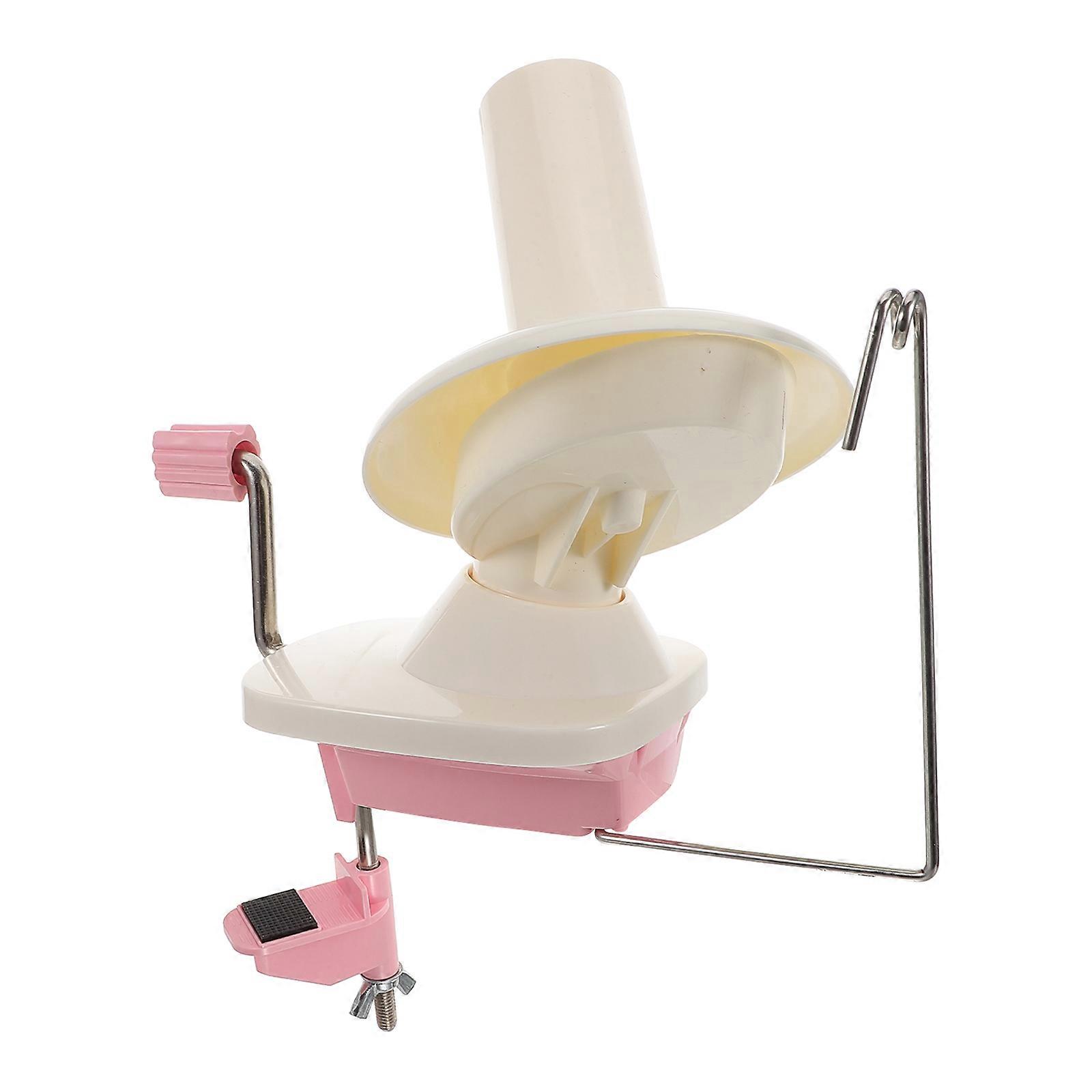 Yarn Ball Maker For Tangle-Free Yarn And DIY Crafting Portable Manual Tool In Pink Made Of Plastic 1Set