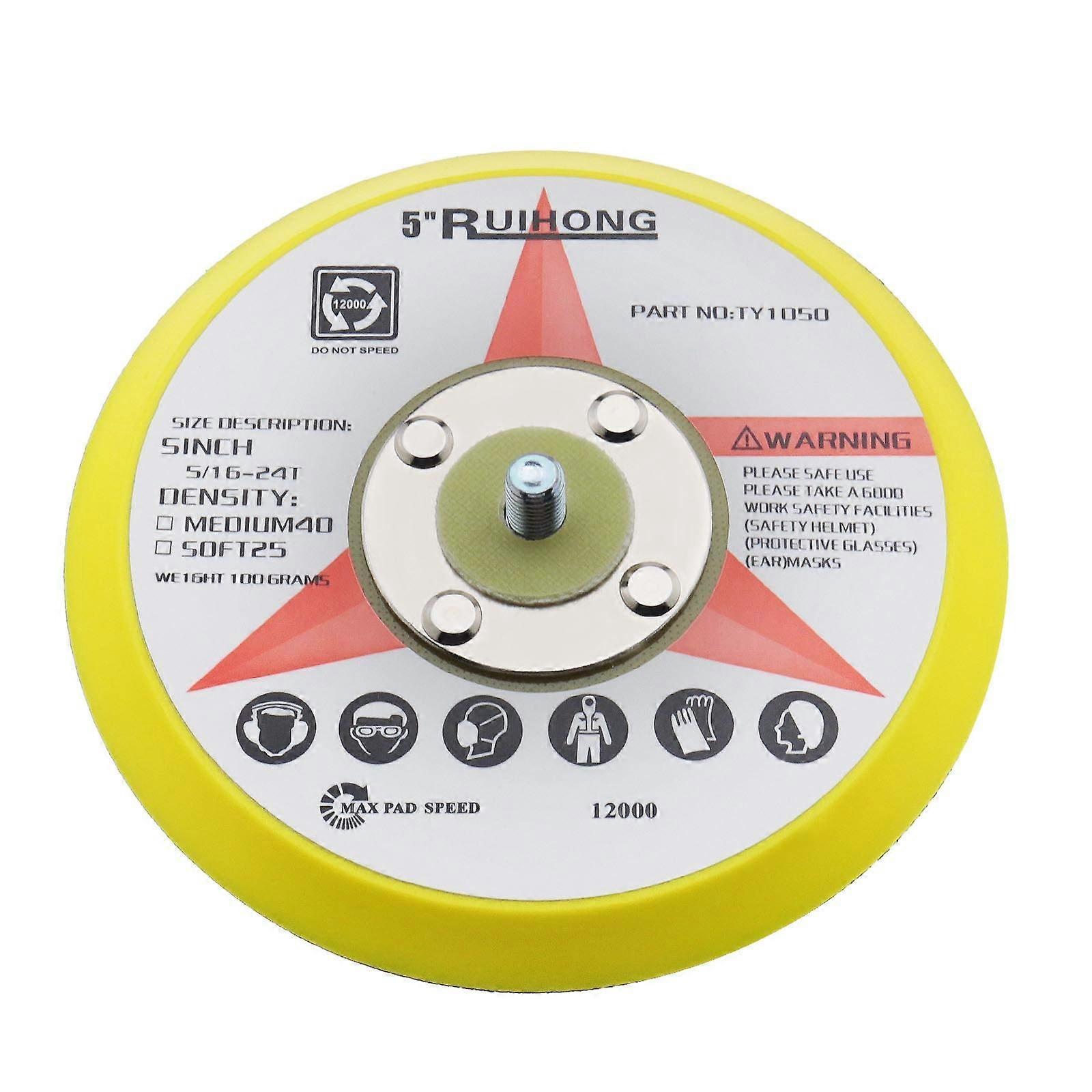 5"/125mm M8 polishing pad for hook and loop sanders