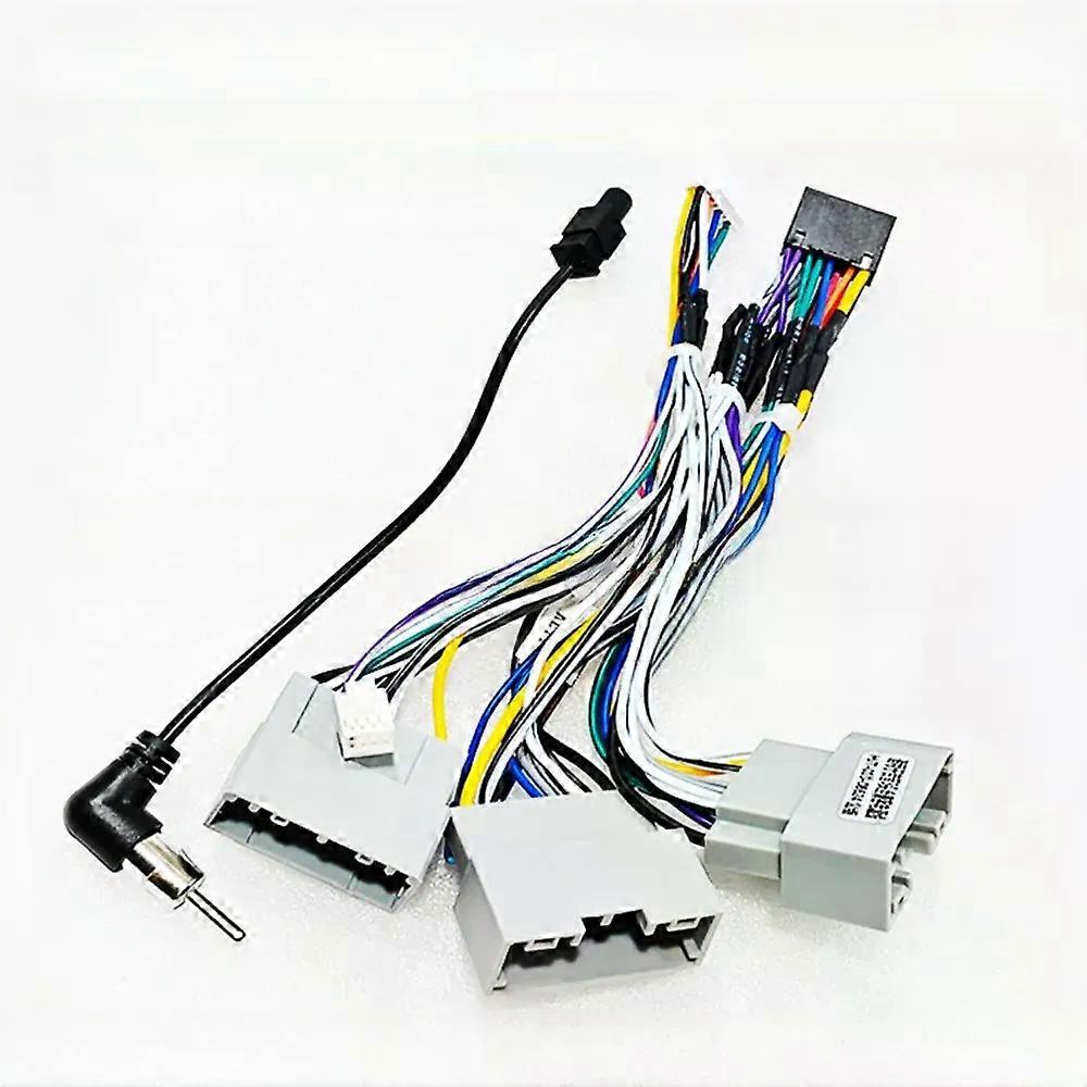 16 Pin Car Wiring Harness Adapter With Canbus Box Decoder For Jeep Grand Cherok Grand Voyager Wrangler JK Compass 2004-2017