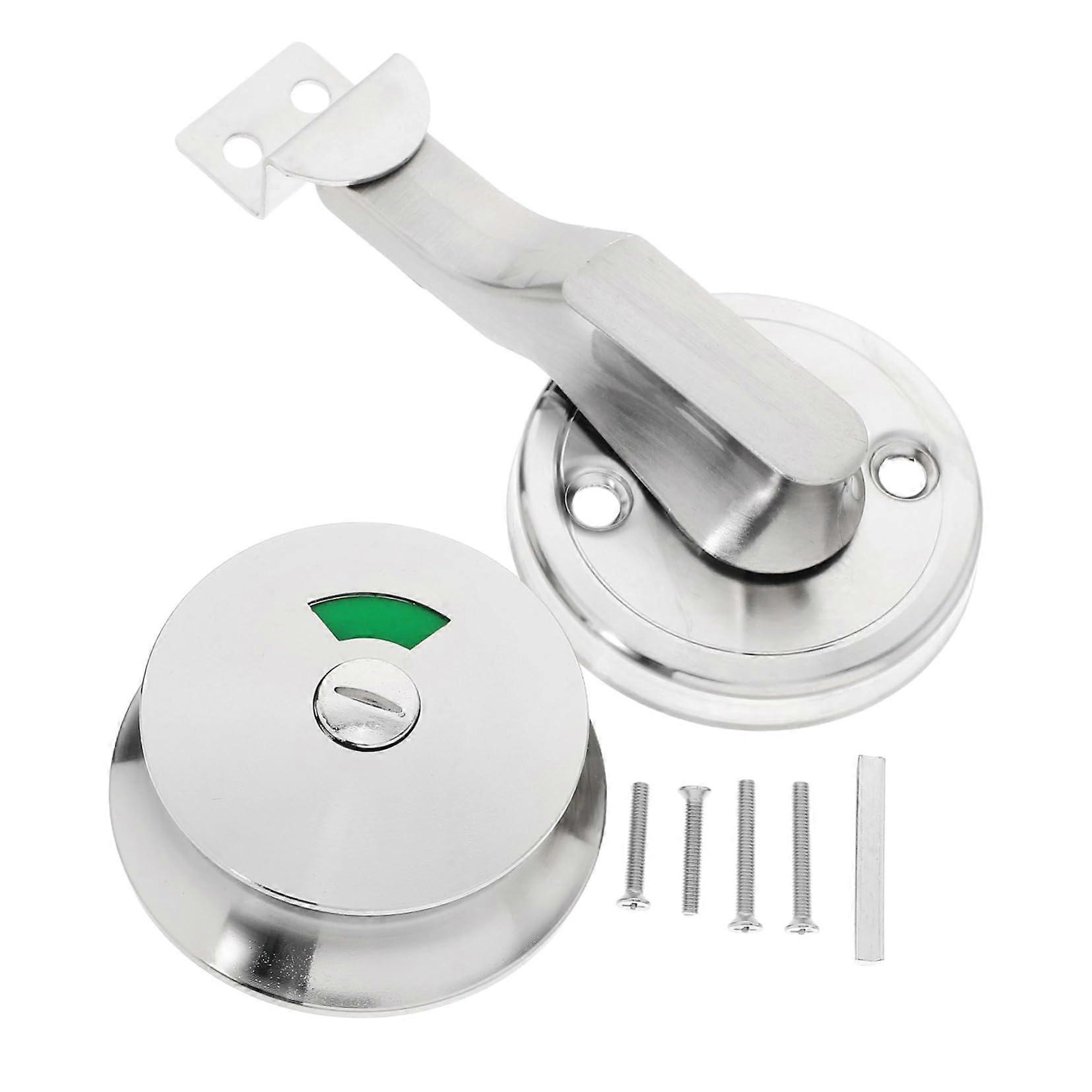 Bathroom Door Lock with Occupancy Indicator, Easy Install Durable Privacy Latch for Toilet Office