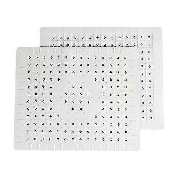 2-pack Non-slip Rubber Kitchen Sink Mat Drain Pad Protector - Durable Easy To Clean