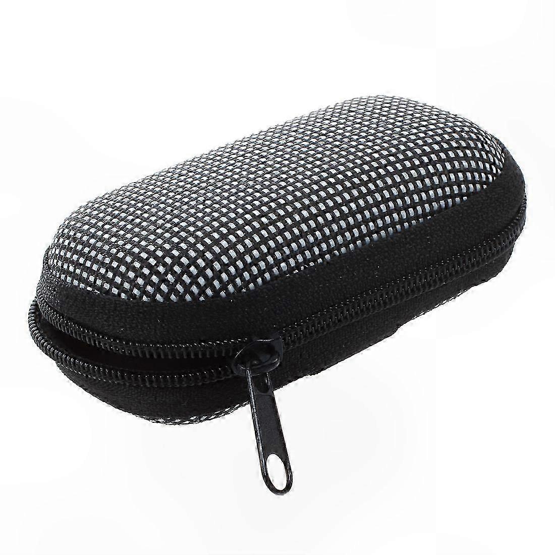 Black and White Polka Dot Pattern Glasses Case for Foldable Reading Glasses