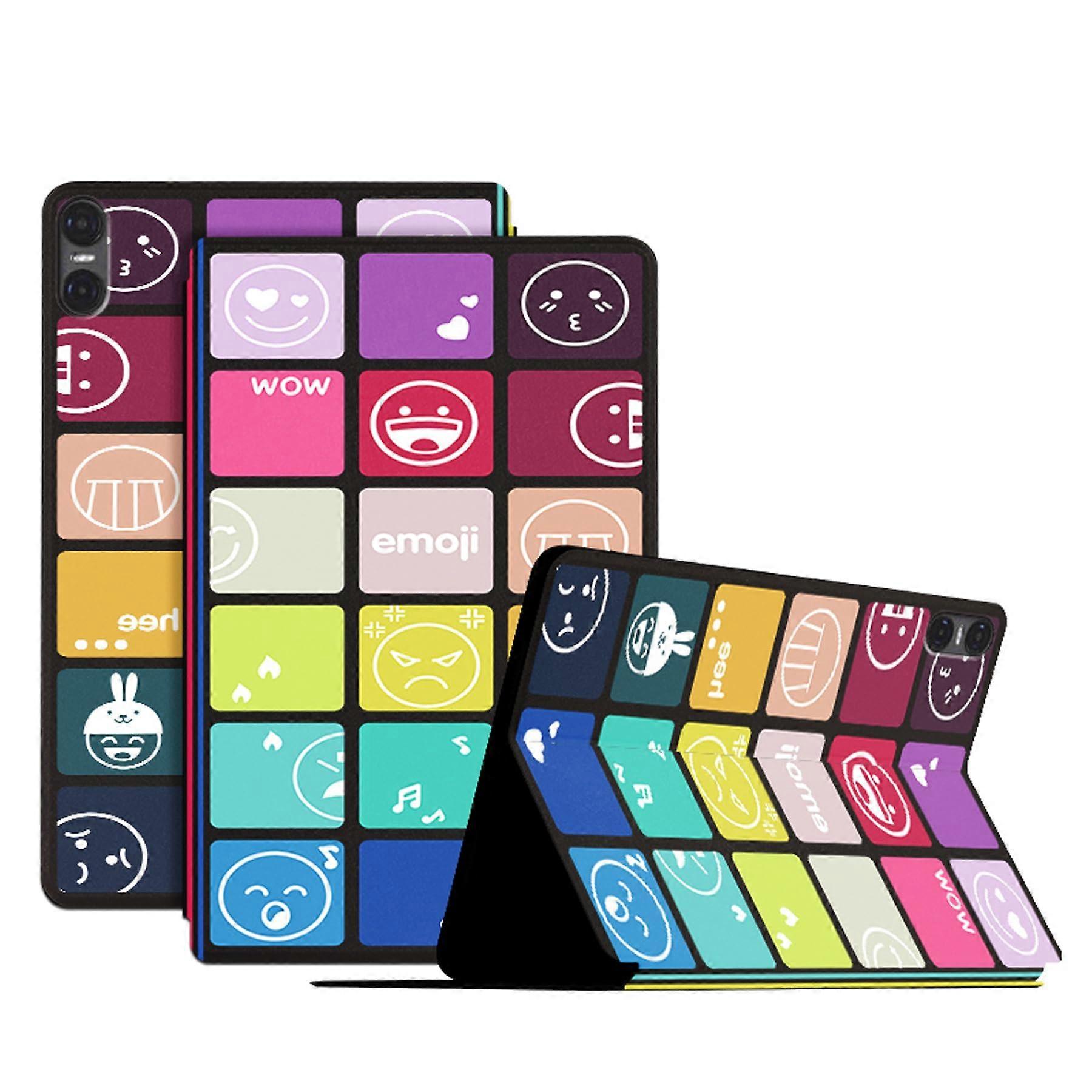 DayQiQiPu Huelle TechLife Pad 10.36 Inch PU Leather Checkered Pattern Flip Stand Ultra-Thin Tablet Case Auto Sleep/Wake