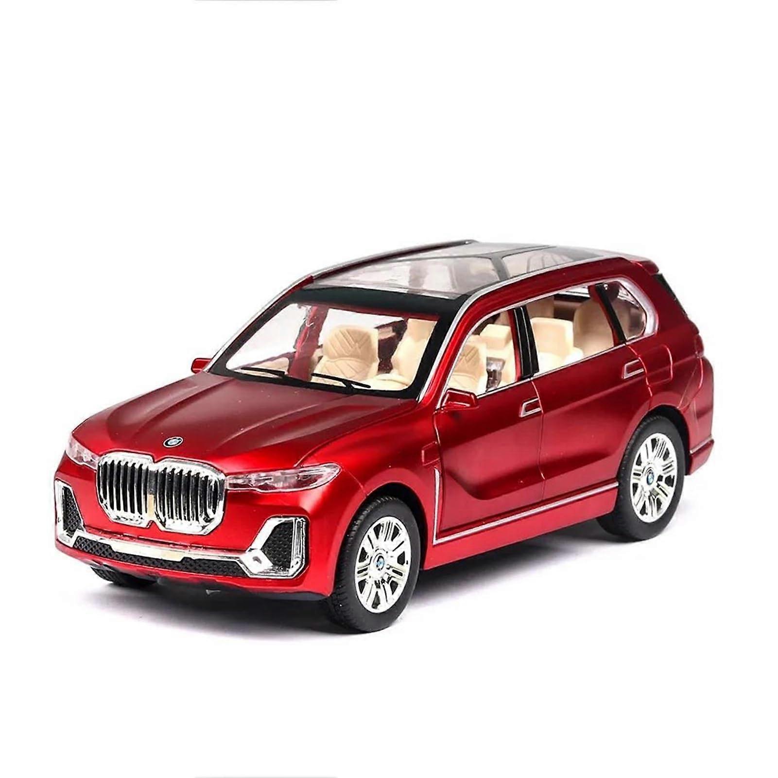 Druckguss 1:24 X7 SUV Die-Cast Alloy Model Car, Die-Cast Vehicle For Adults, Red