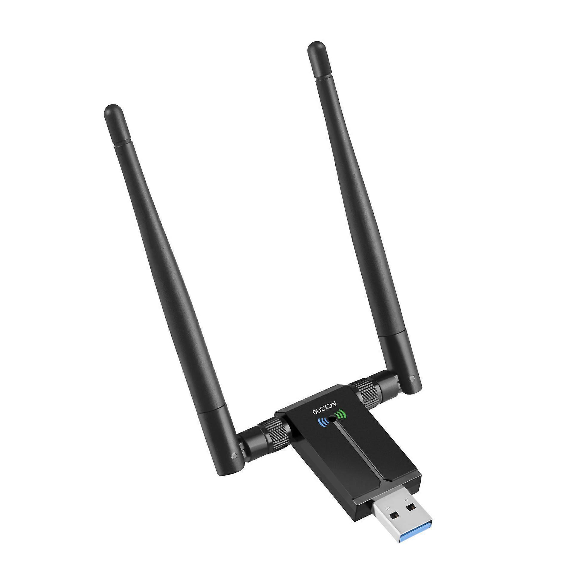 1200Mbps 802.11AC Wireless USB WiFi Adapter for PC, Compatible with Multiple Operating Systems, Easy to Install