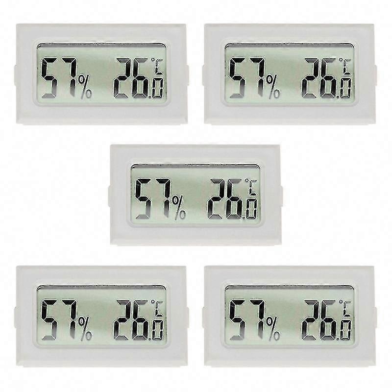 5pcs Digital Hygrometer for Indoor Humidity and Temperature Monitor