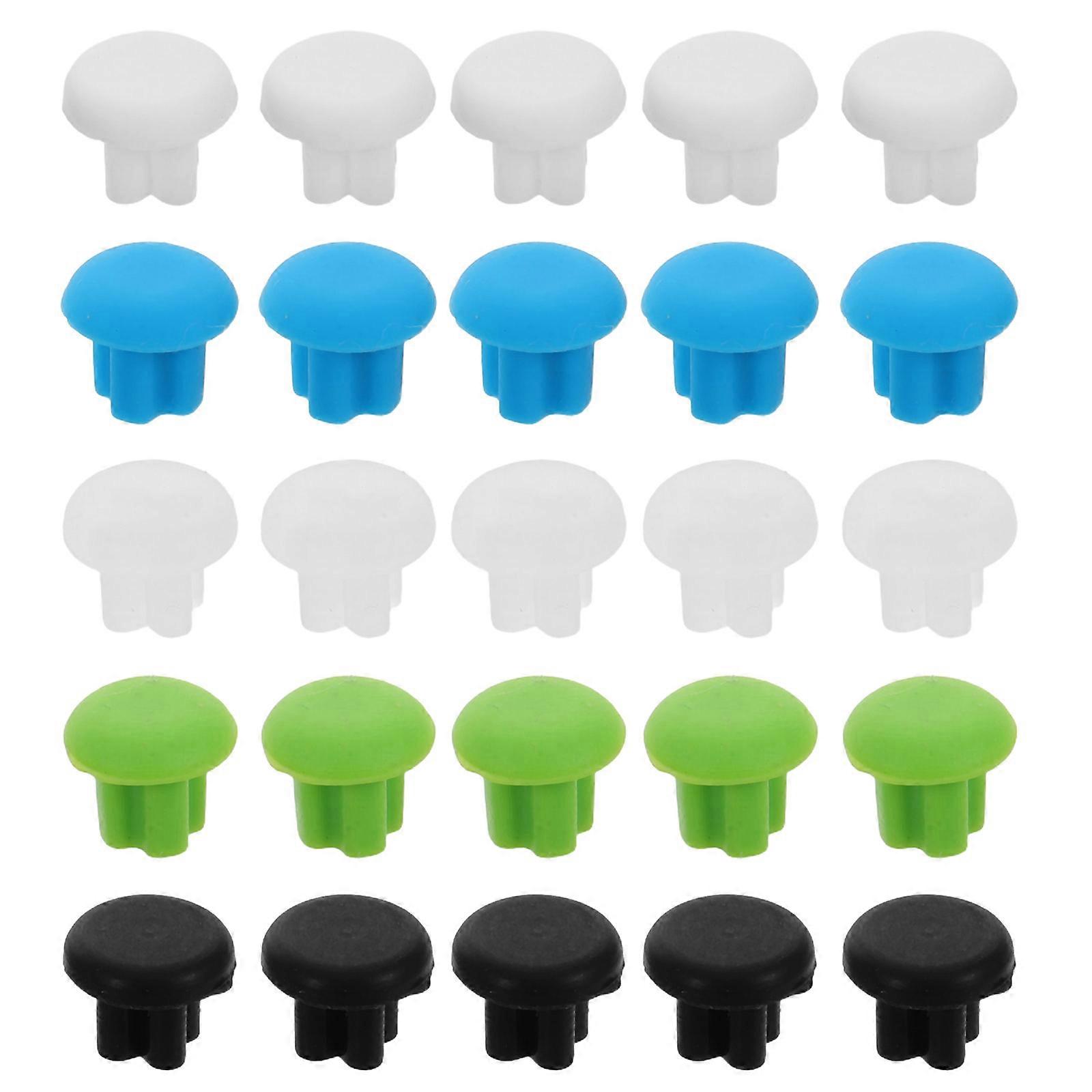50pcs Silicone Dust Plugs for Audio Ports, Headphone Jack Protectors, Multi Color Port Dust Caps Compatible with Headphones, Speakers, Laptops for