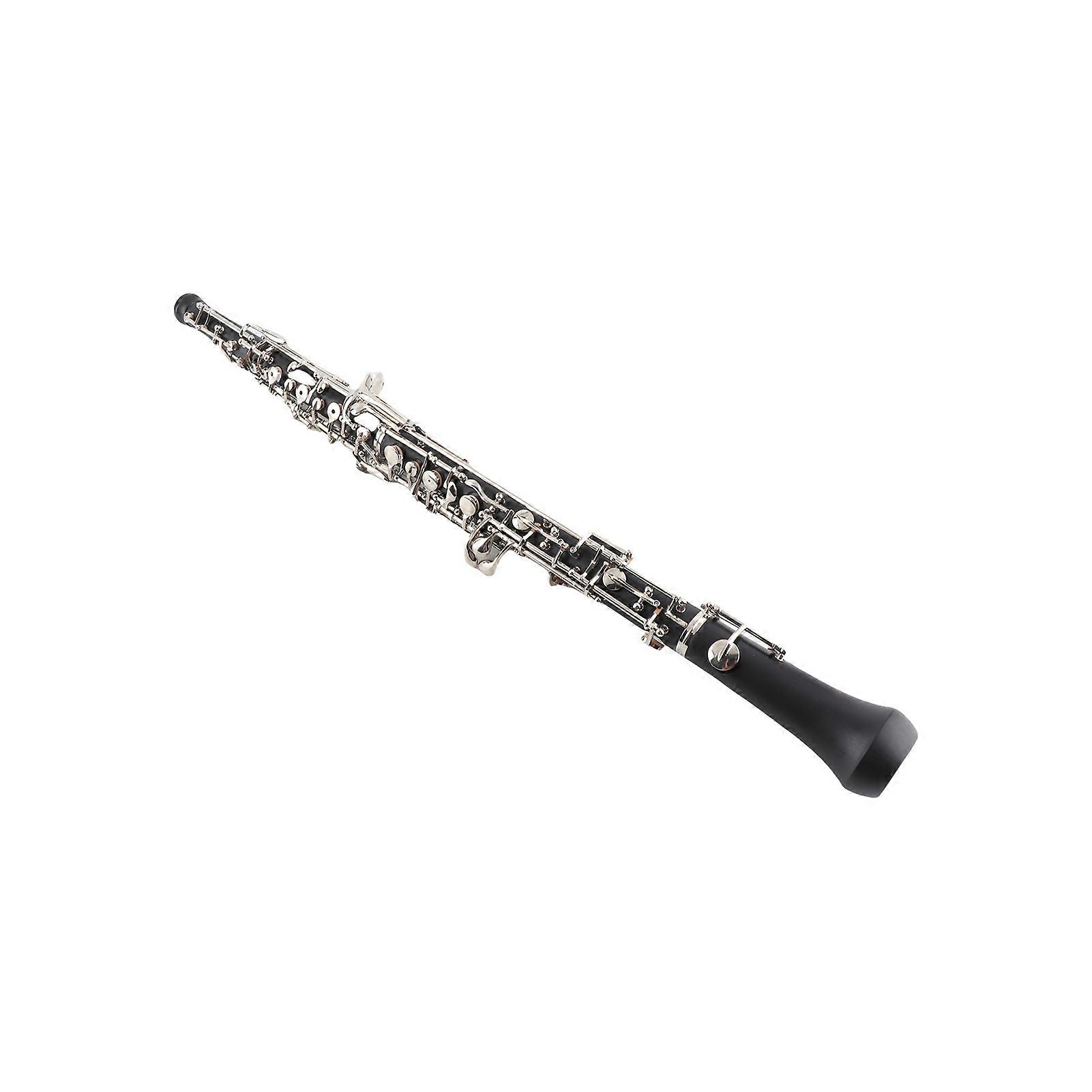 Professional Oboe C Key 23.6in Nickel-Plated Semi-Automatic Woodwind