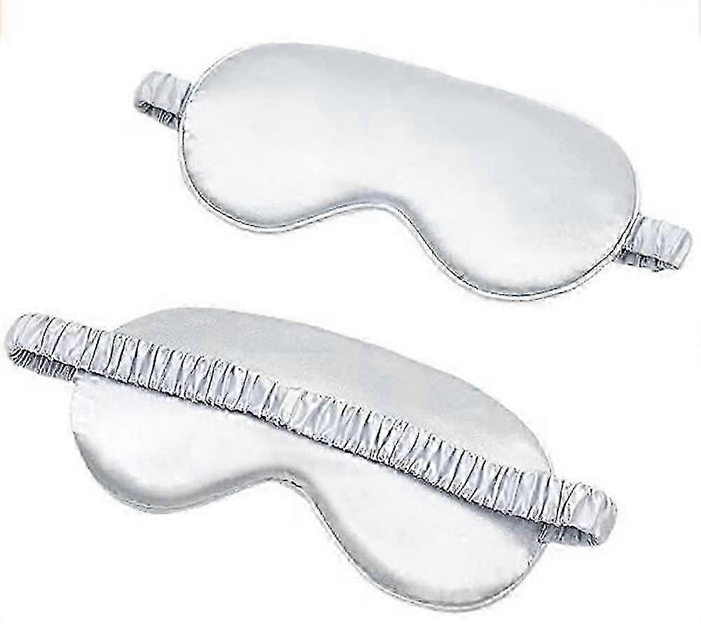 Silk Sleep Eye Mask with Adjustable Elastic Strap for Nighttime Comfort & Relaxation