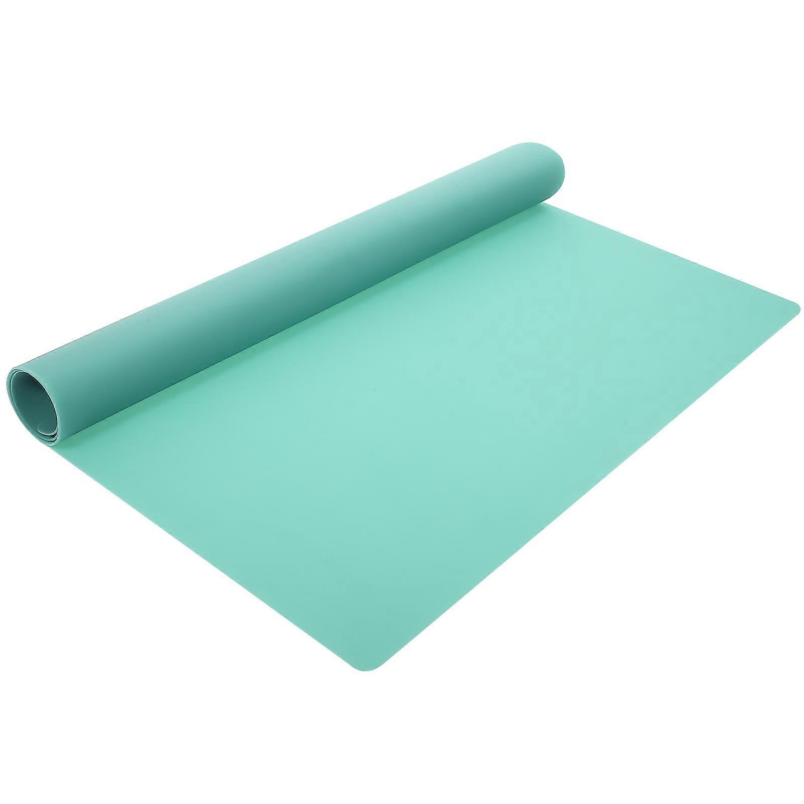Non Stick Heat Resistant Silicone Craft Mat for Jewelry Casting, DIY Projects, and Table Protection – Multi Use Green Mat