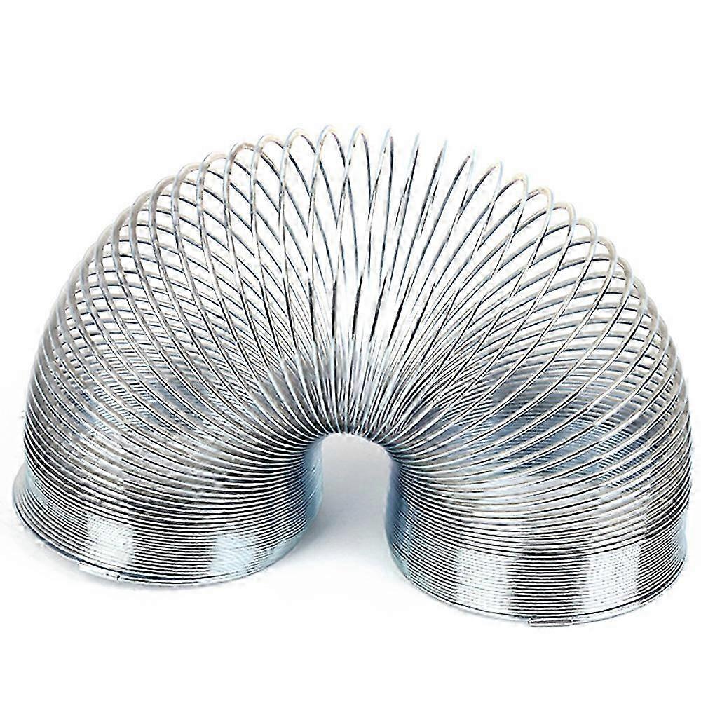Metal Spring Walking Spring Toy Bulk Metal Coil Spring Toys for Party Stress Relief Small Party Favor,Silver