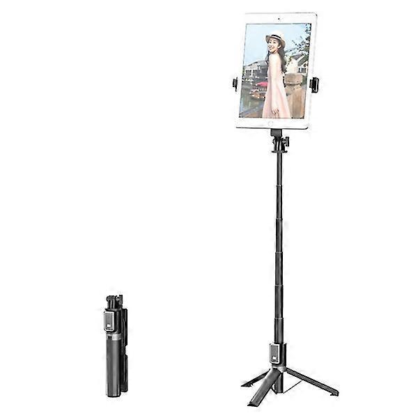 Aluminum Alloy Telescopic Tripod with Bluetooth Remote Control and Selfie Stick with Dual Phone Holders