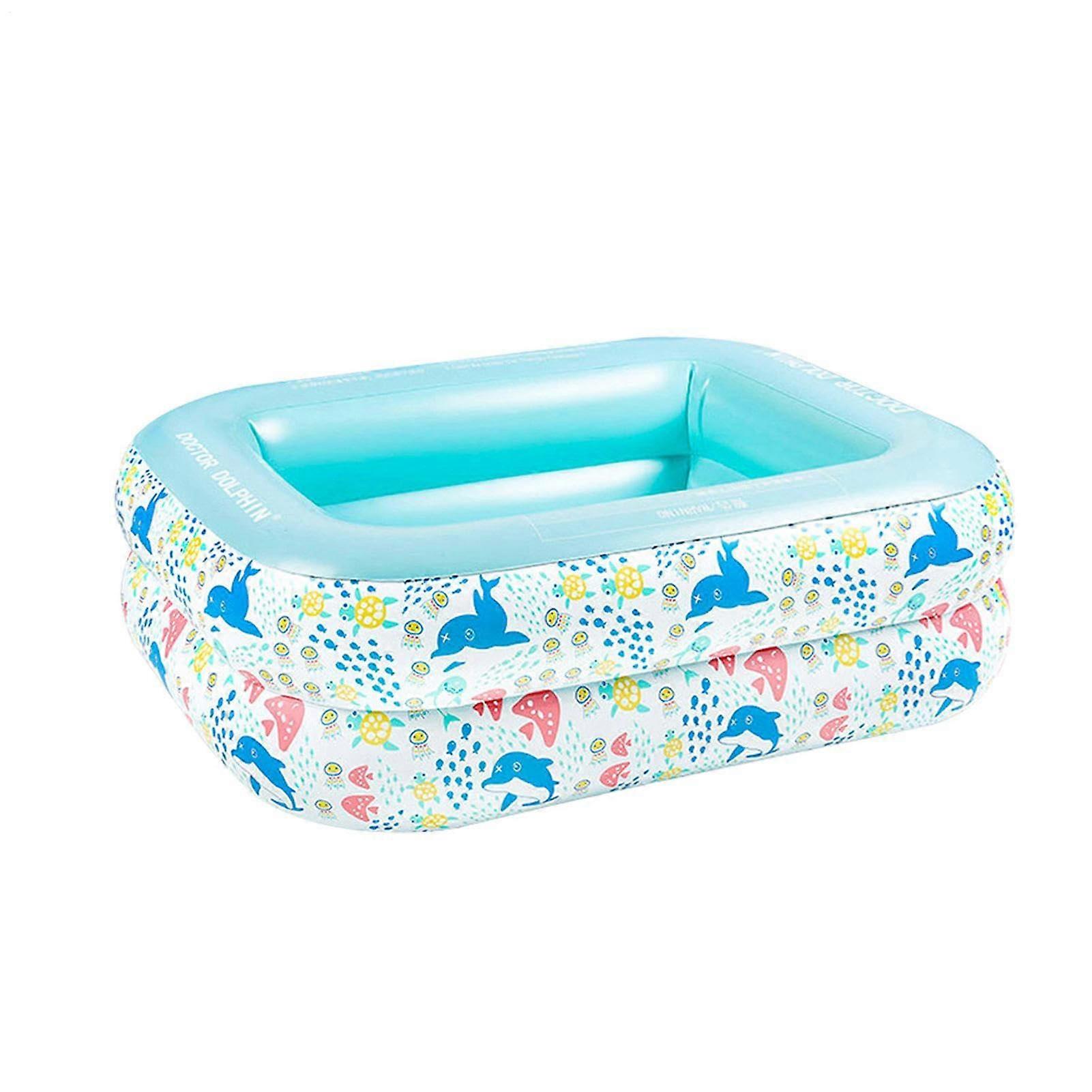 Toddler Inflatable Pools Small 180 Cm Kiddie Pool Included Outdoor Beach Storage Bag