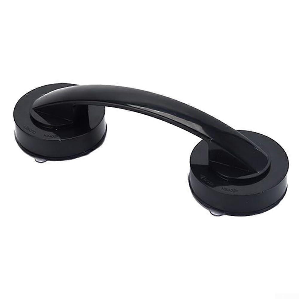 Powerful Suction Cup Glass Mirror Door Handle, Bathroom Shower Handle, Refrigerator Drawer Handrail, Black Kitchen Accessory