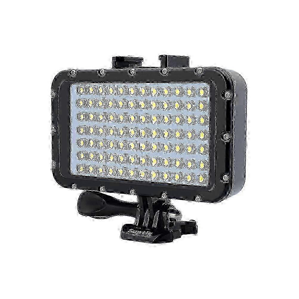 Underwater LED light with adjustable brightness up to 5000 lumens, suitable for GoPro and Nikon cameras
