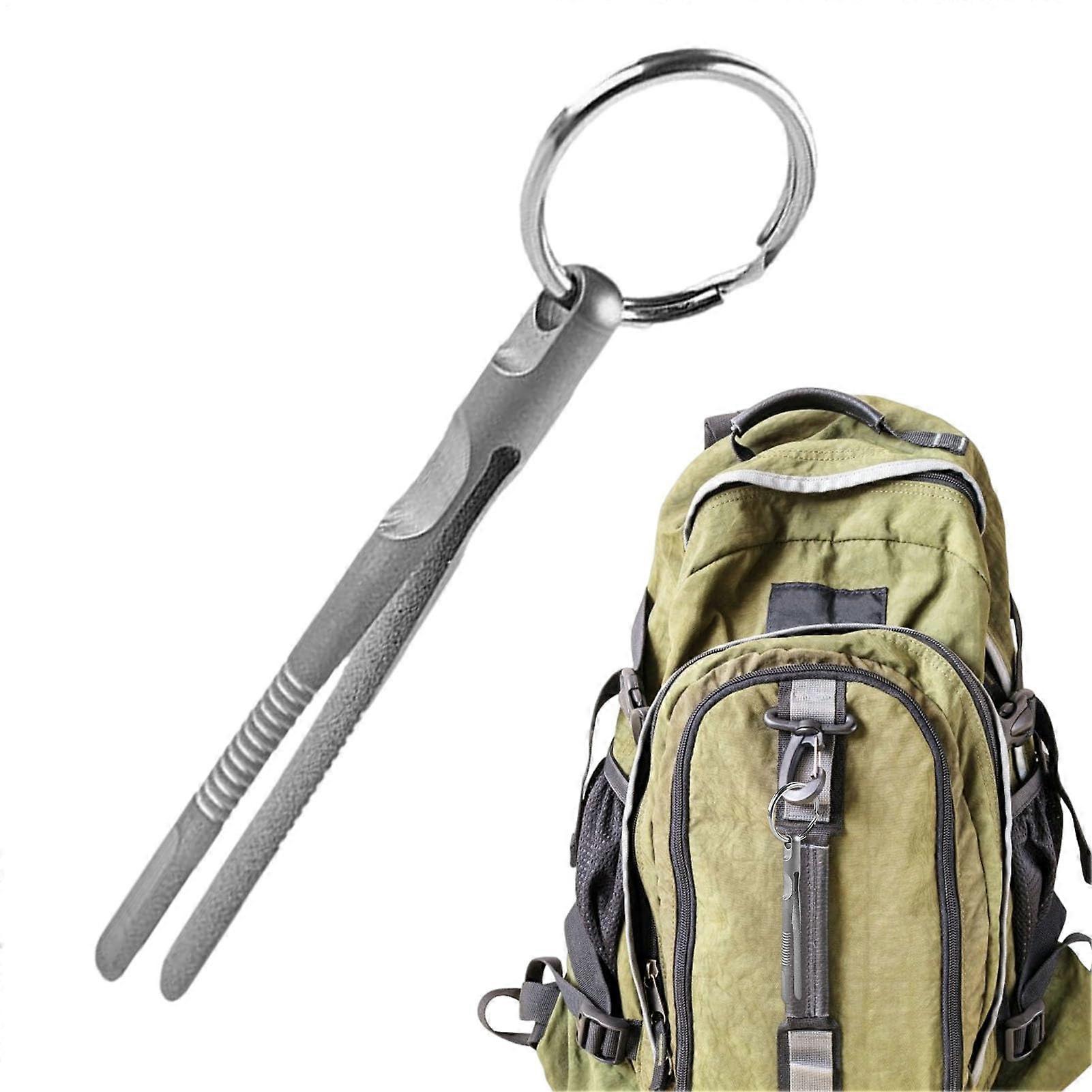 Titanium Alloy Tiptes Flat Head Clamp Tool Mini Precision Pinch For Camping Hiking Travel Climbing Survival Kit