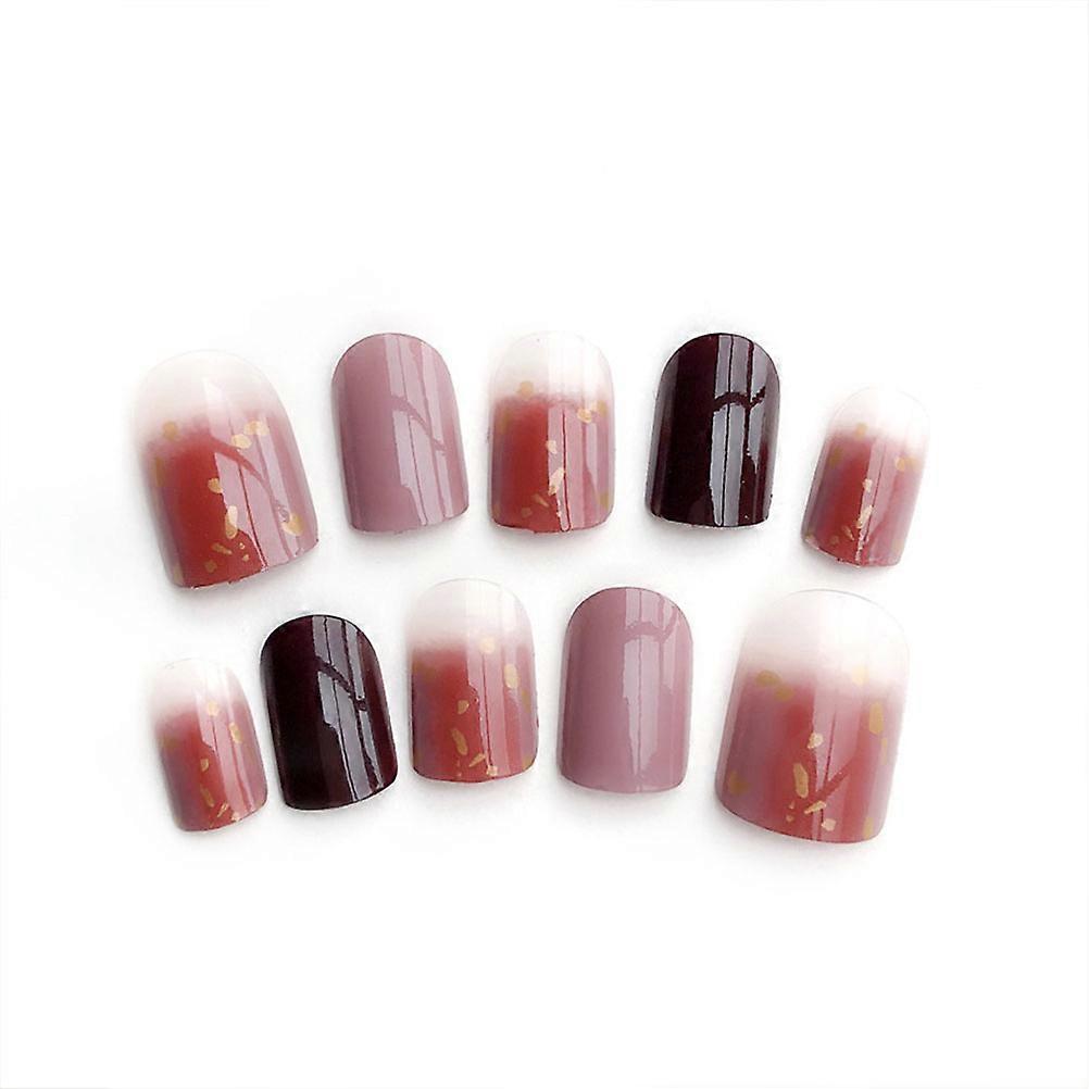 Nail Art Creation Stickers 48Pcs Glitter Fake Nails Full Cover In Colorful Design For All Special Occasions And Daily Fashion