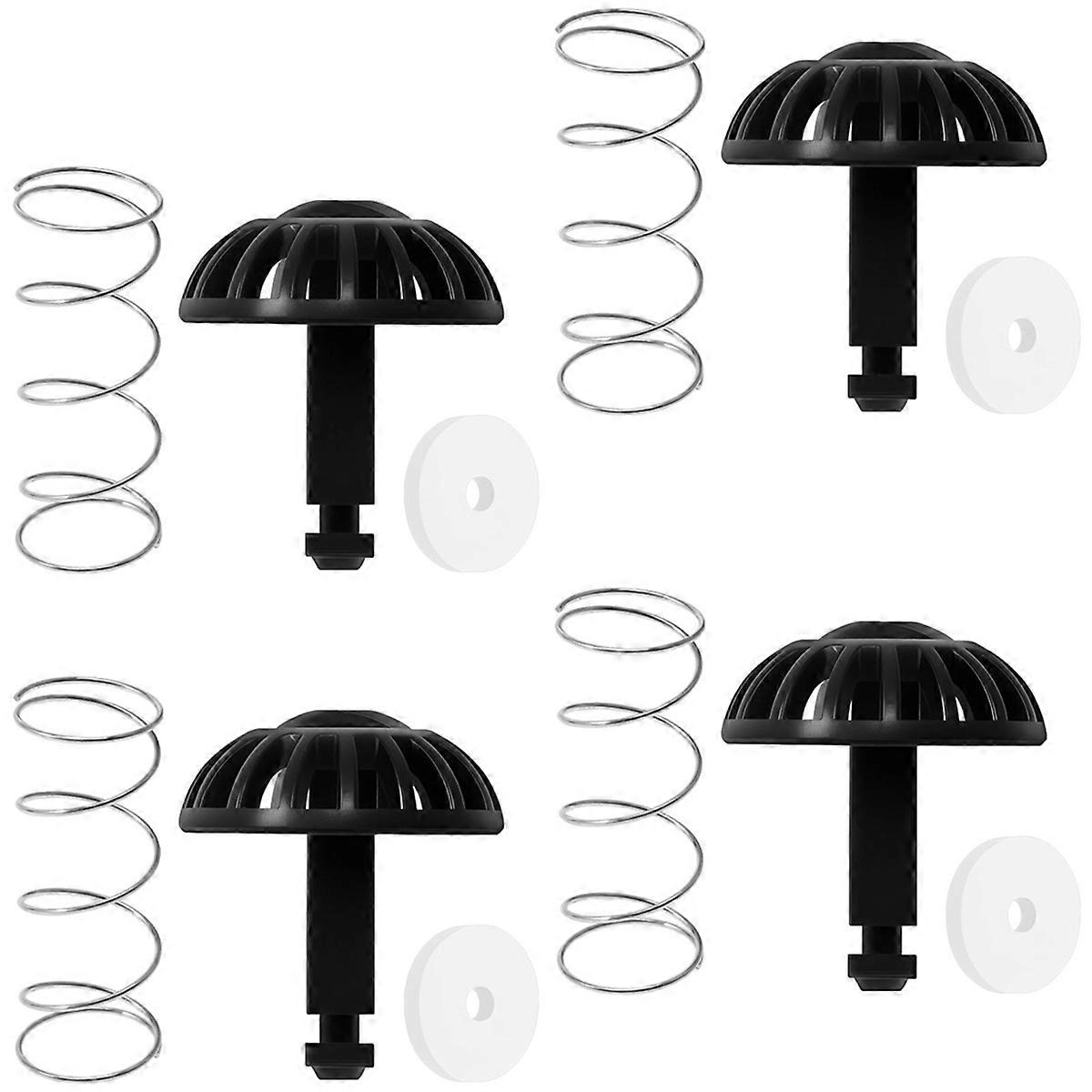 4 Pcs Coffee Machine Brew Basket Bottom Spring Loaded Stopper Kits, Replacement for Coffee Makers