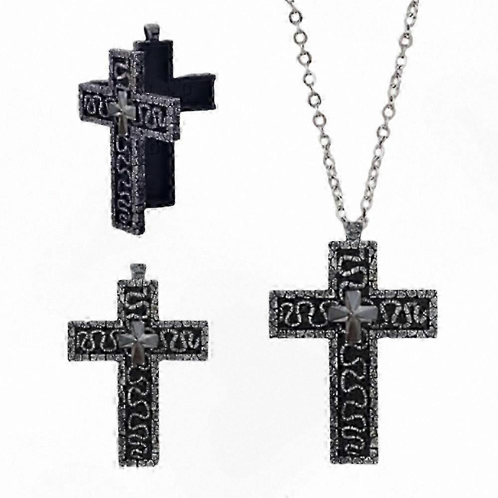 Secret Storage Cross Pendant for Enthusiasts
