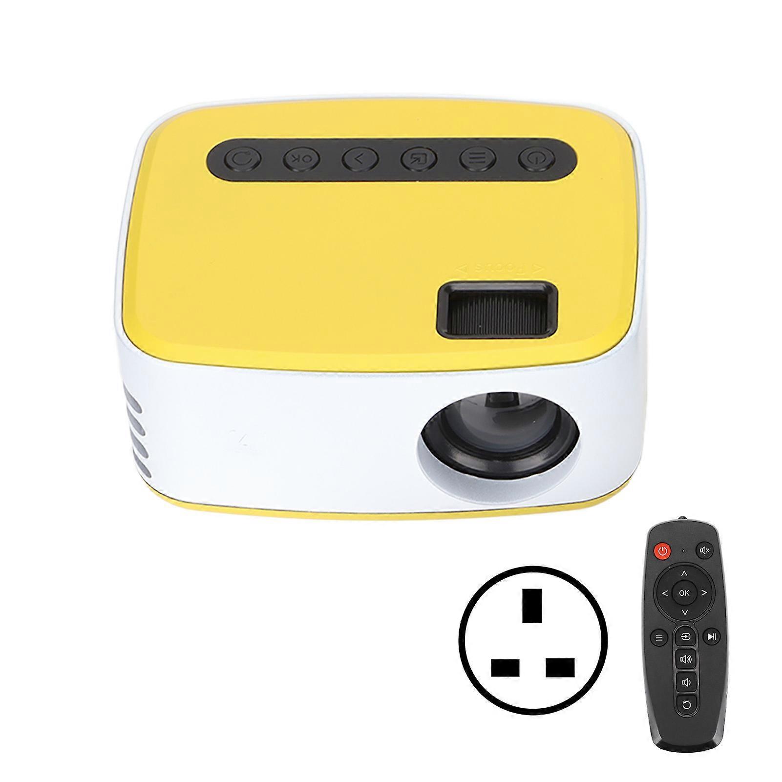 High Definition Mini Projector with Remote Control Built-in Speakers Portable 16:9/4:3